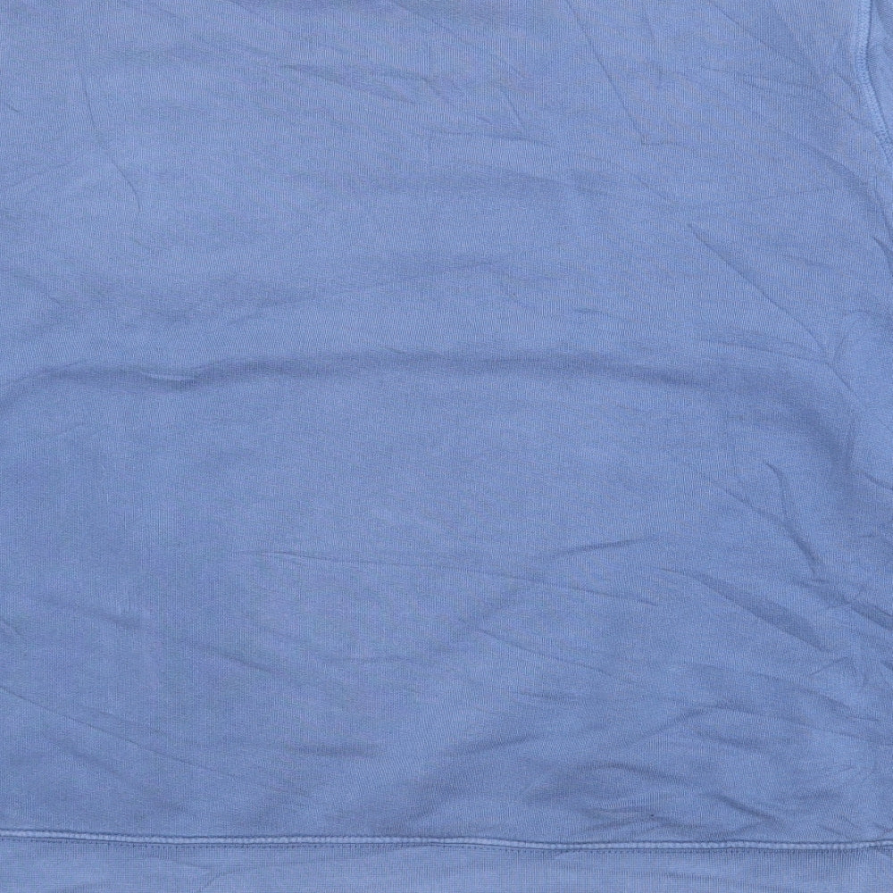 C.S.MMXI Womens Blue Cotton Pullover Sweatshirt Size M