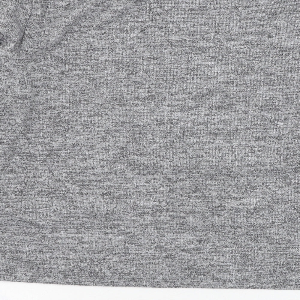 New Look Womens Grey Round Neck Polyester Pullover Jumper Size L