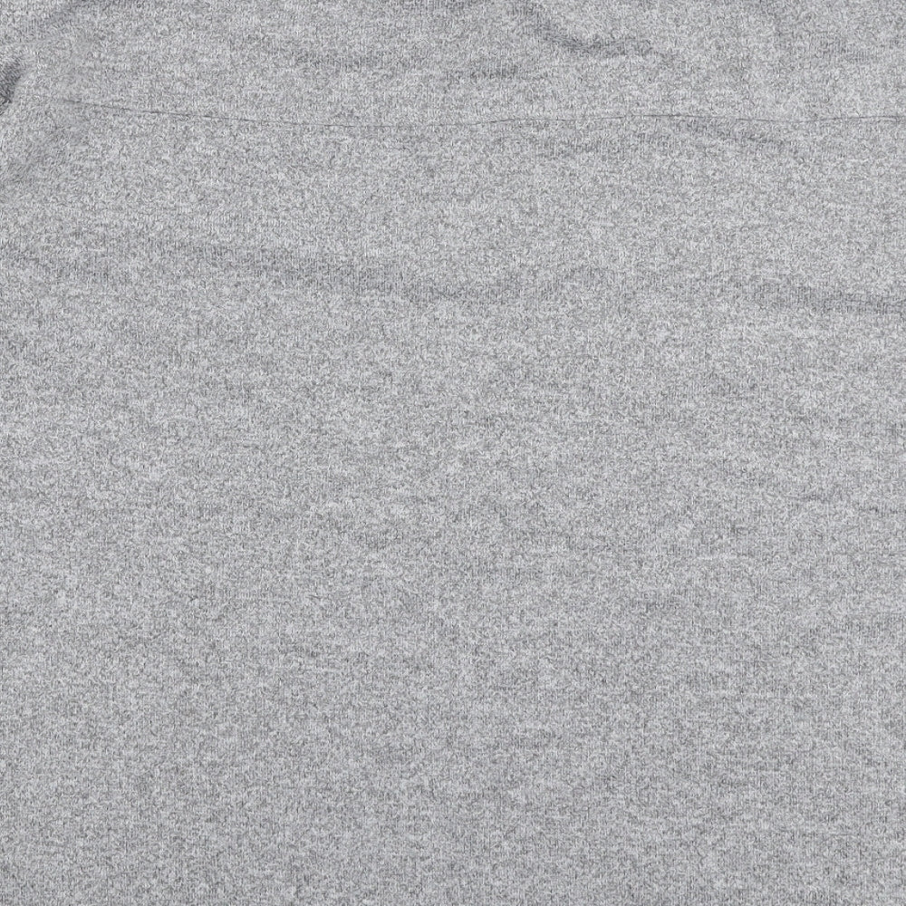 Marks & Spencer Womens Grey High Neck Polyester Pullover Jumper Size 10