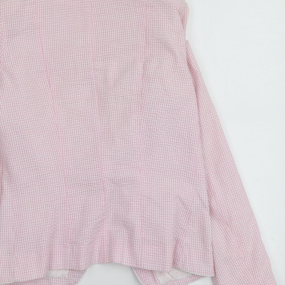 Atmosphere Womens Pink Geometric Jacket Size 10