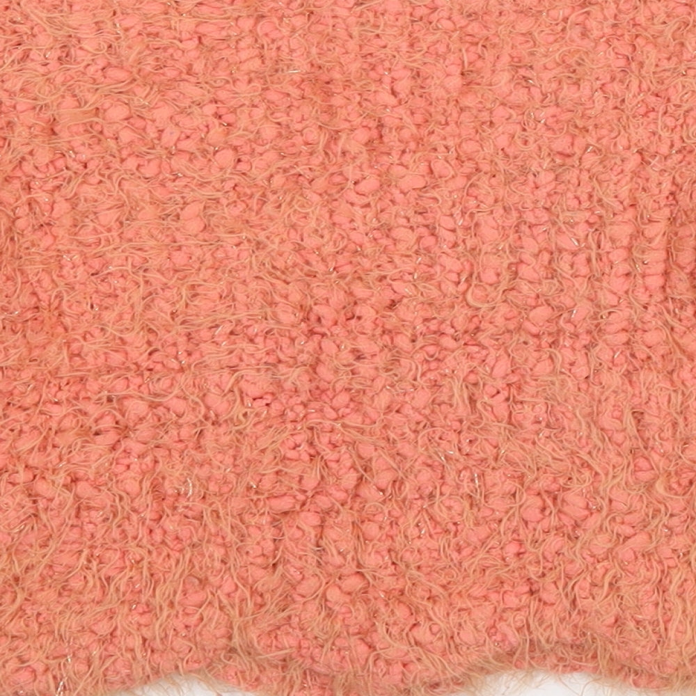 Dunnes Girls Orange Round Neck Polyester Pullover Jumper Size 5 Years