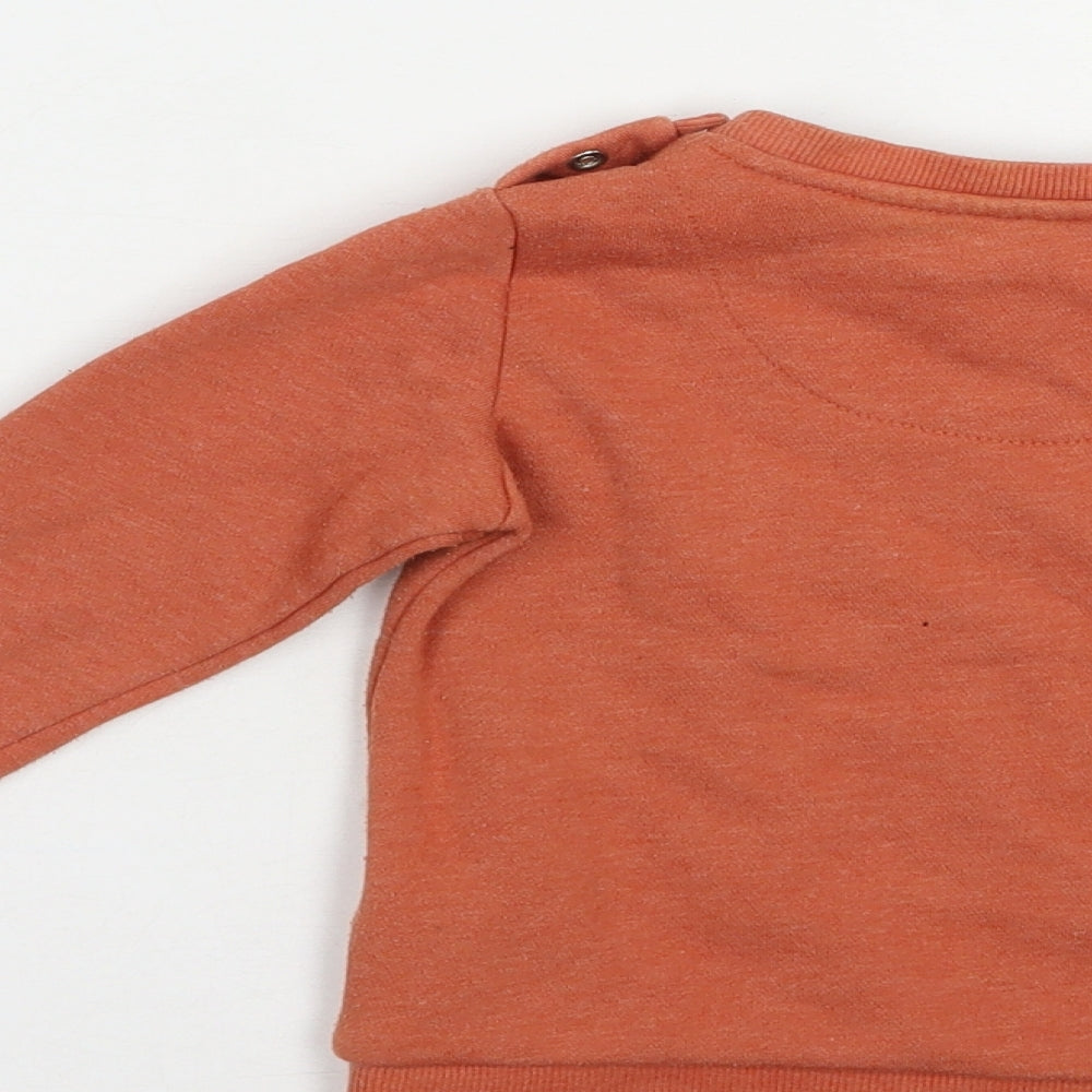 F&F Baby Brown Cotton Pullover Jumper Size 12-18 Months Pullover - Genius