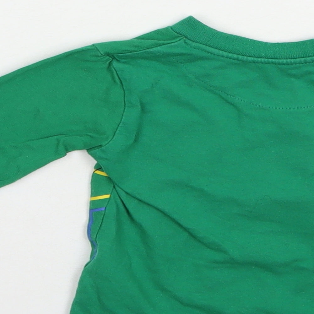 Primark Baby Green Cotton Kimono T-Shirt Size 18-24 Months Crew Neck Pullover - Mickey Mouse