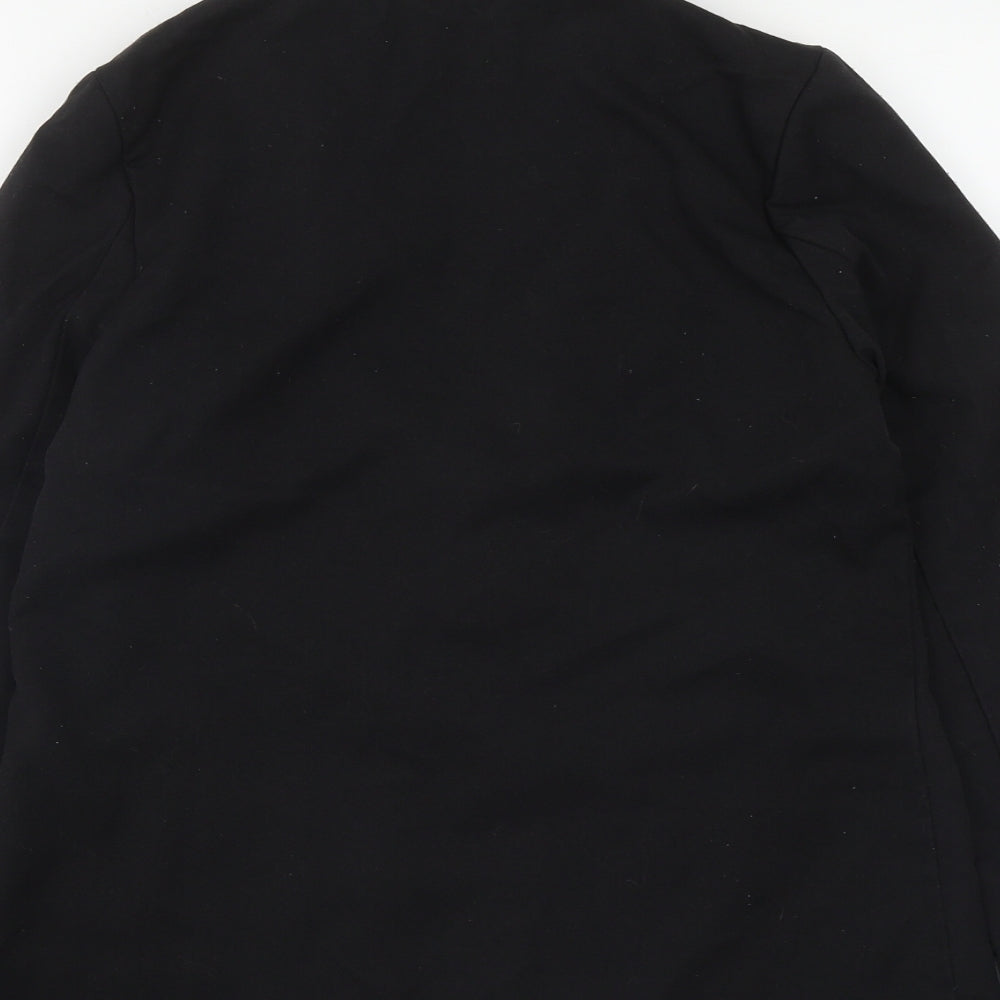 Divided Womens Black Jacket Size 6 Buckle