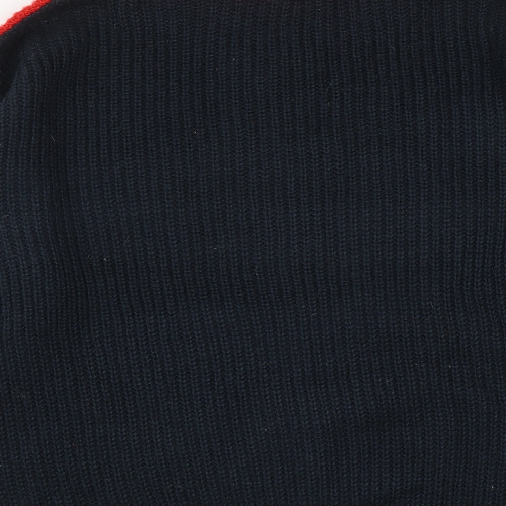 H&M Womens Multicoloured Round Neck Acrylic Pullover Jumper Size M