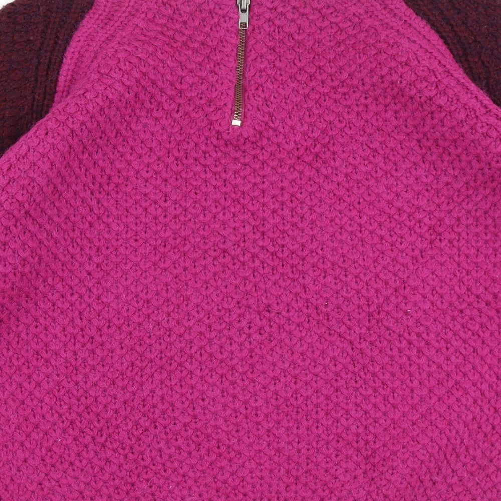 River Island Womens Multicoloured Round Neck Acrylic Pullover Jumper Size 10
