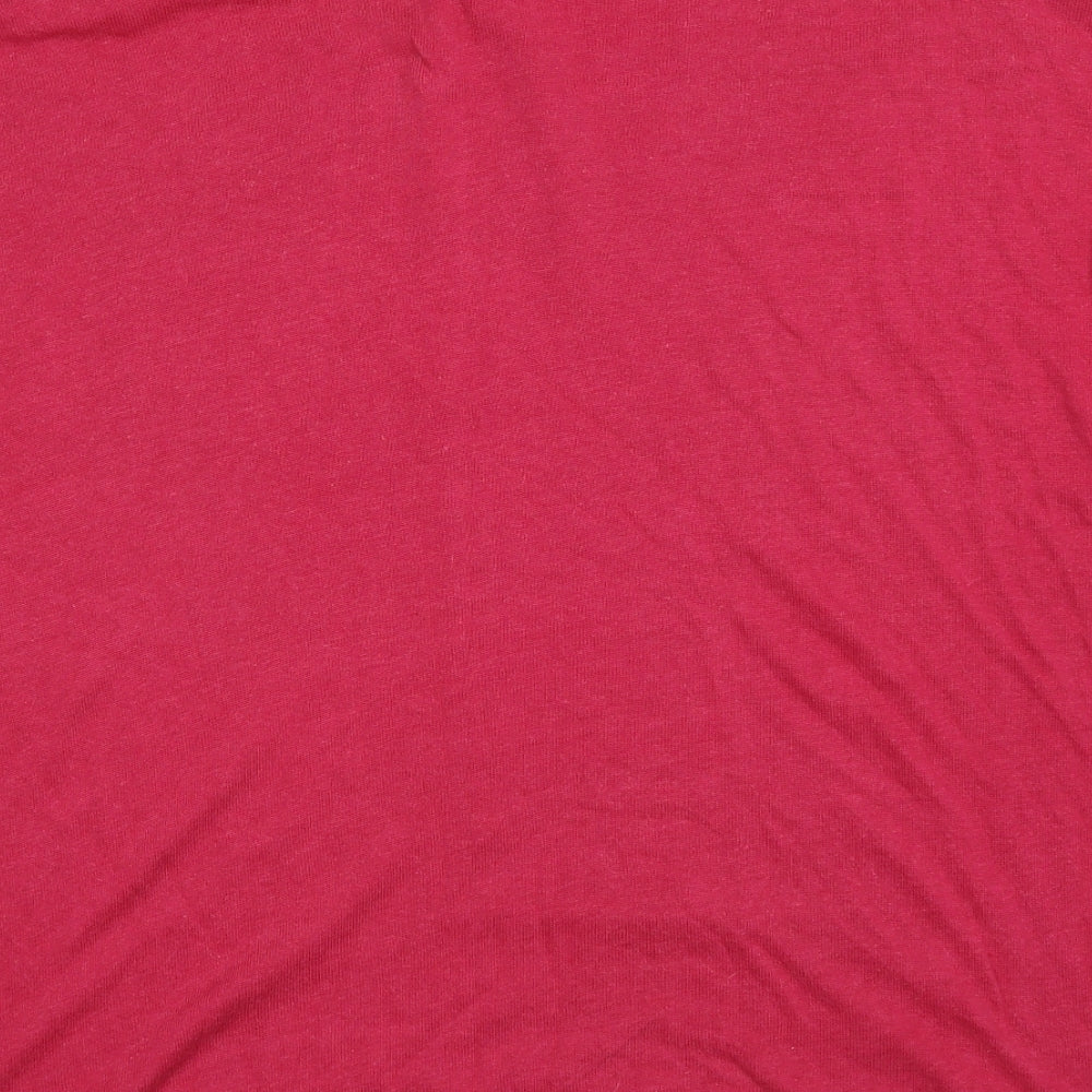 Redoute Womens Pink Cotton Pullover Sweatshirt Size 16 Pullover