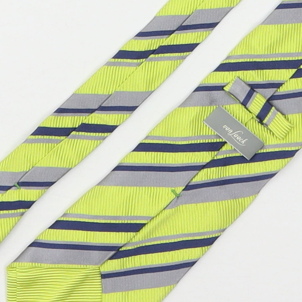 Van Laack Mens Multicoloured Striped Silk Pointed Tie One Size