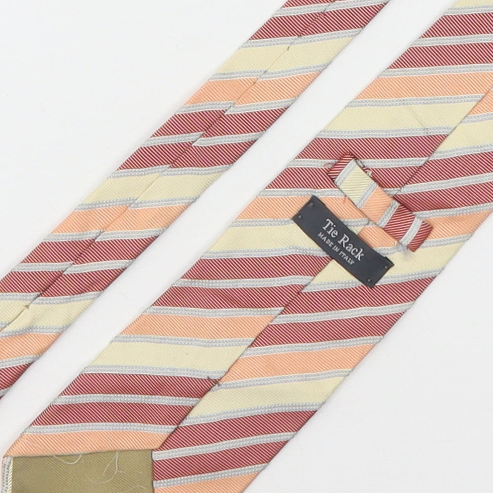 Tie Rack Mens Multicoloured Striped Silk Pointed Tie One Size
