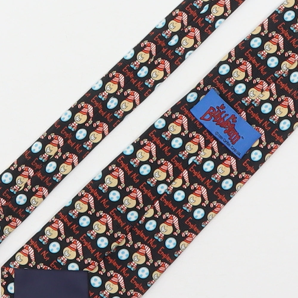 Bubblegum Mens Multicoloured Geometric Polyester Pointed Tie One Size - England