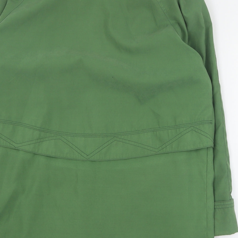 Gold by Telemac Womens Green Pea Coat Blazer Size M Zip