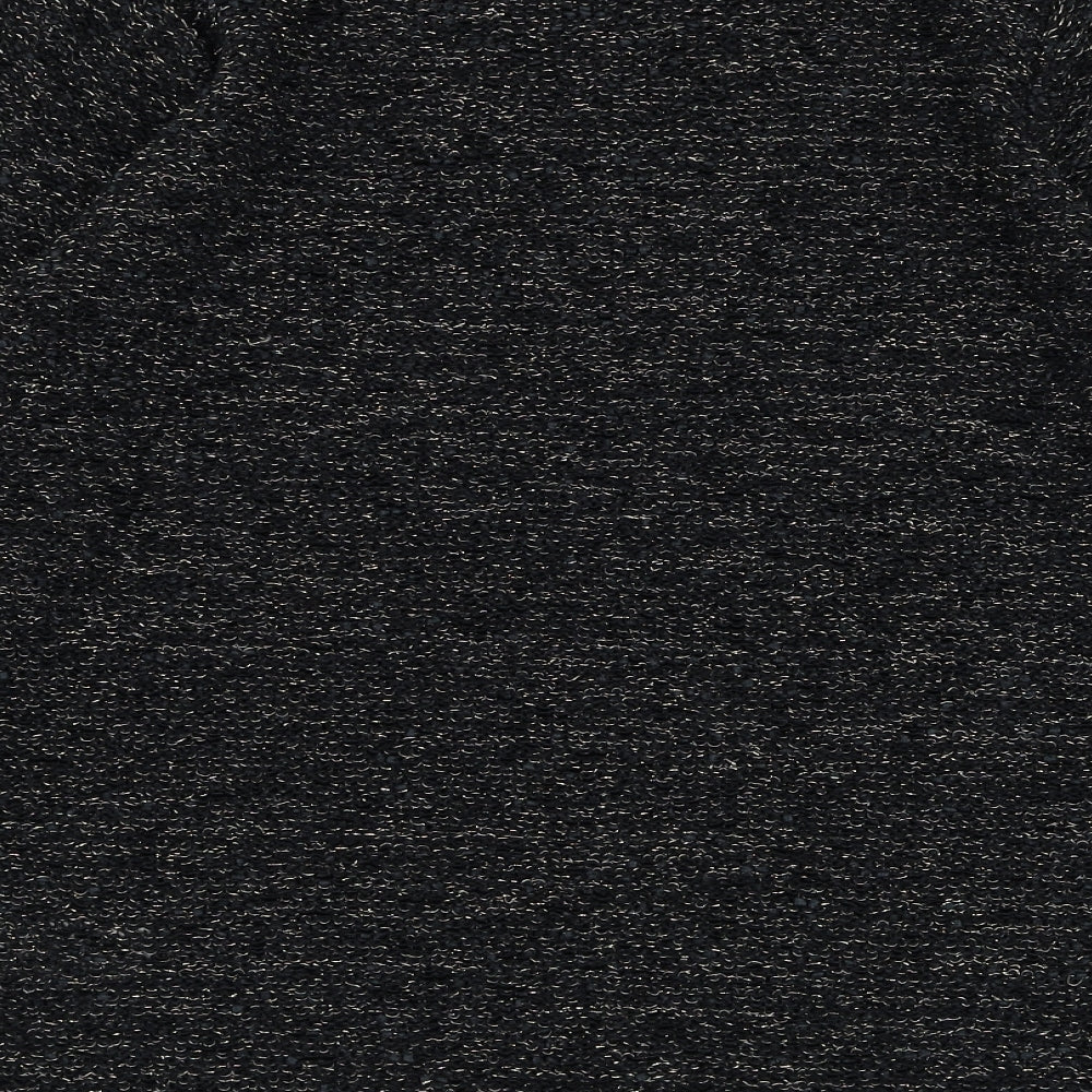 Bonmarché Womens Black Round Neck Polyester Pullover Jumper Size S