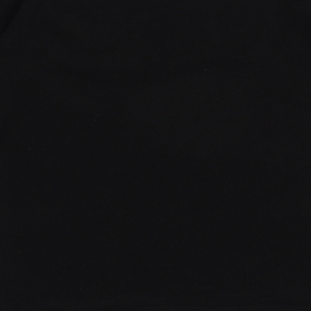 Anna Rose Womens Black Boat Neck Acrylic Pullover Jumper Size S