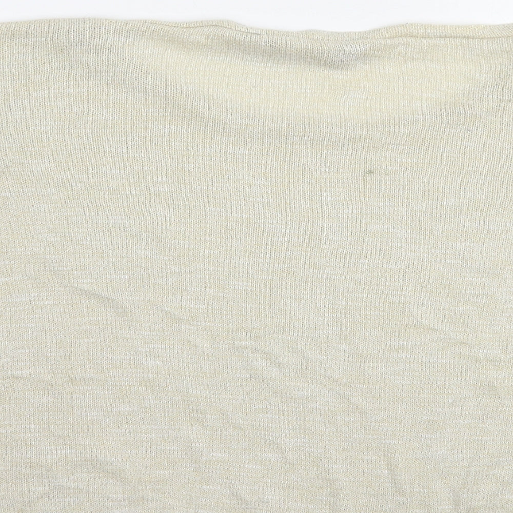 New Look Womens Beige Boat Neck Viscose Pullover Jumper Size 22 - Hearts