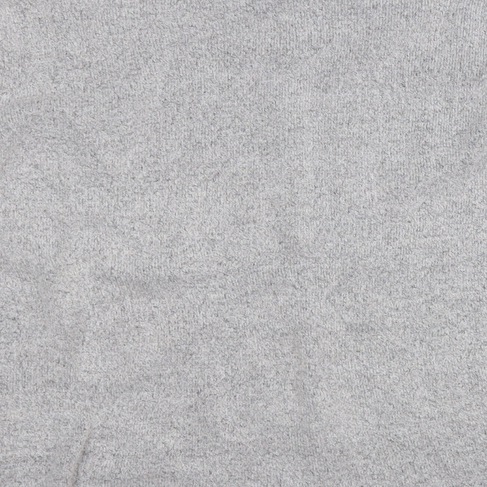 Marks & Spencer Womens Grey Round Neck Acrylic Pullover Jumper Size 10