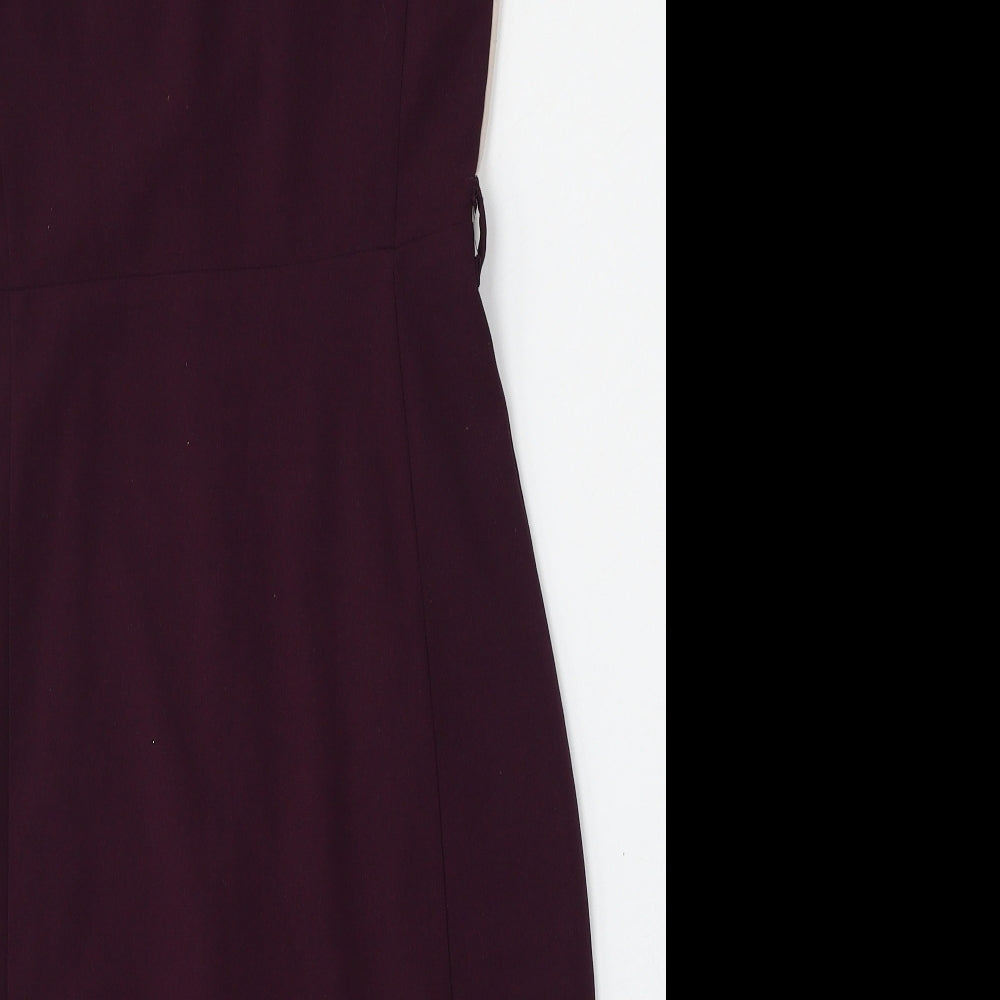 Apricot Womens Purple Polyester Bodycon Size XS V-Neck