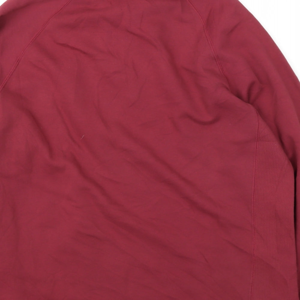Marks & Spencer Mens Red Cotton Pullover Sweatshirt Size M
