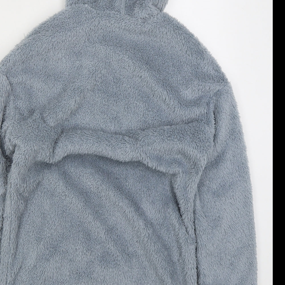 SheIn Girls Blue Polyester Pullover Hoodie Size 10 Years Pullover