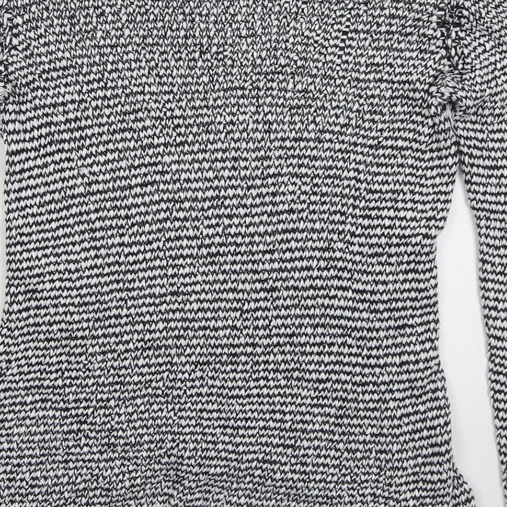 Kenar Womens Black Round Neck Cotton Pullover Jumper Size M