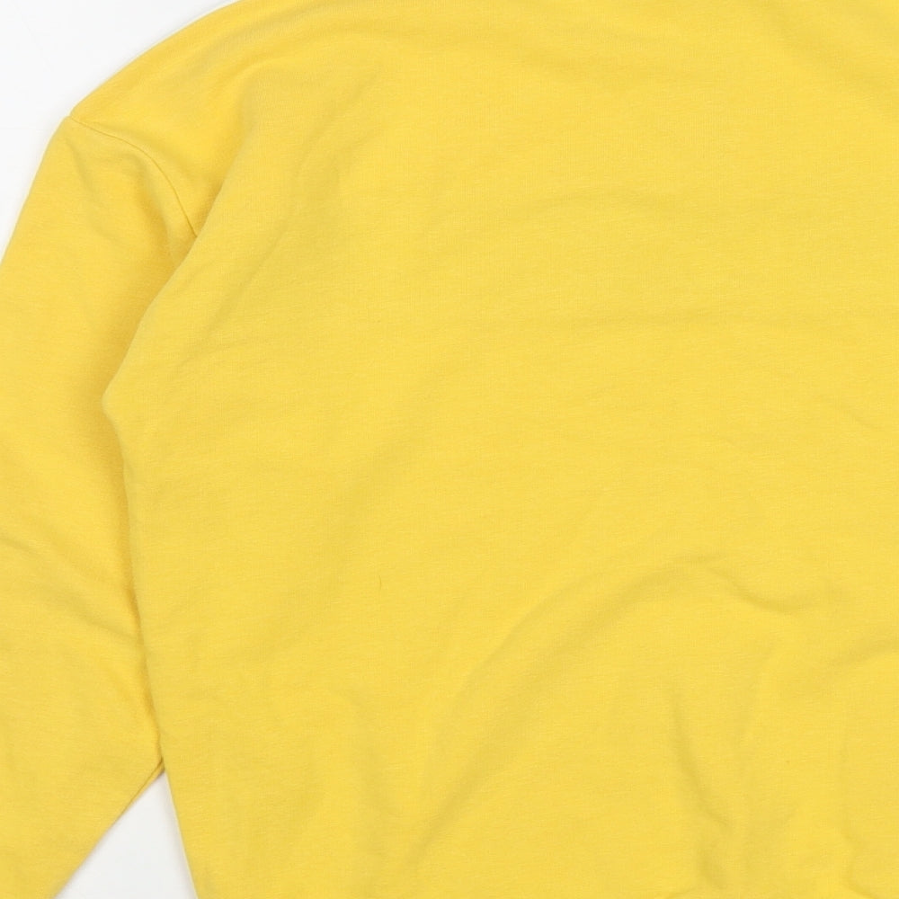 New Look Womens Multicoloured Cotton Pullover Sweatshirt Size 6 Zip