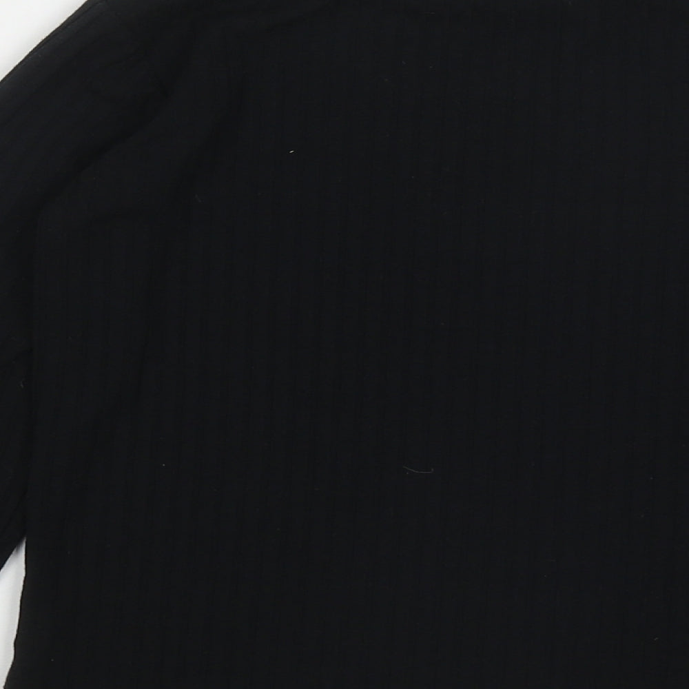 George Girls Black Polyester Basic Casual Size 8-9 Years Round Neck