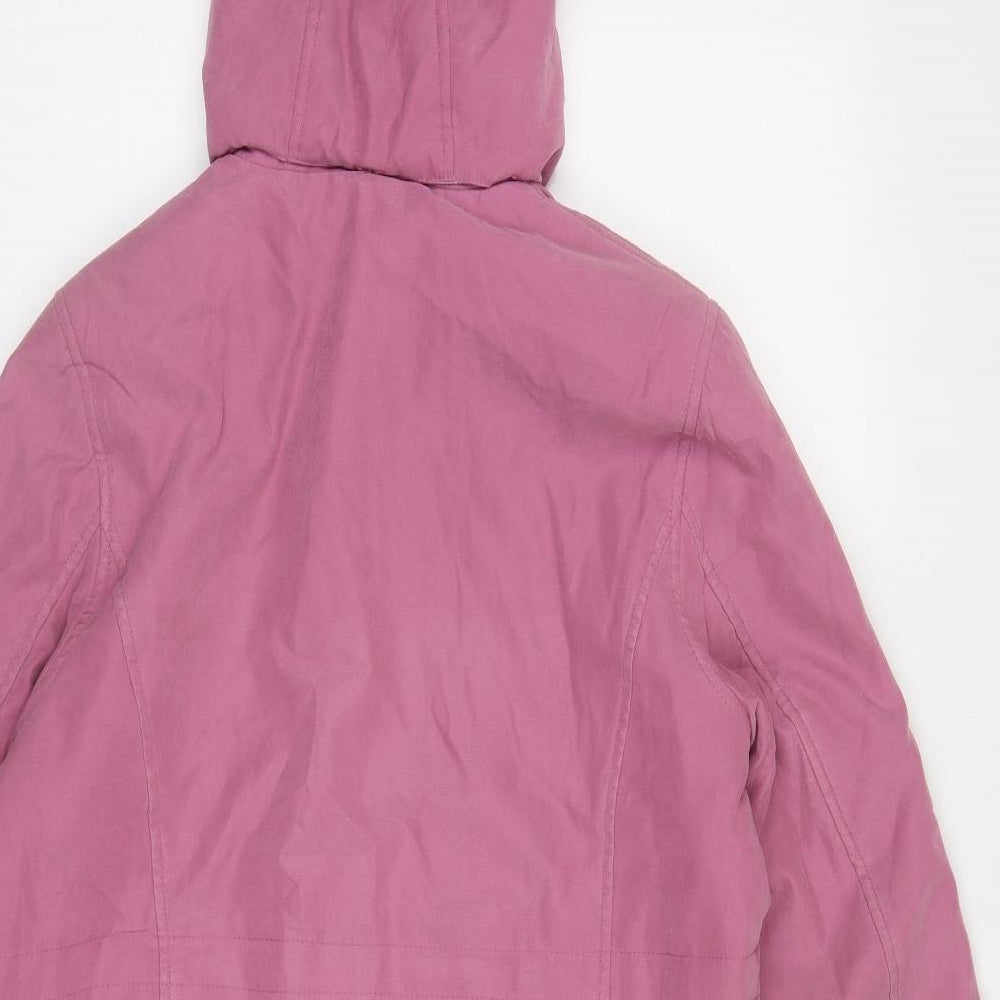 First Avenue Womens Pink Jacket Size 10 Zip