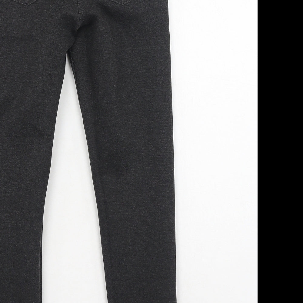 Next Girls Grey Polyester Dress Pants Trousers Size 9 Months Regular