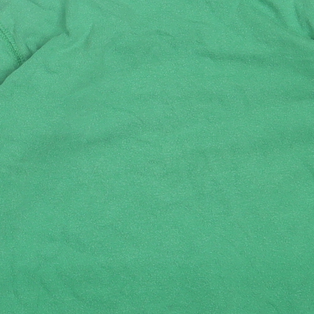 Preworn Boys Green Cotton Basic Casual Size 3 Years Crew Neck Pullover