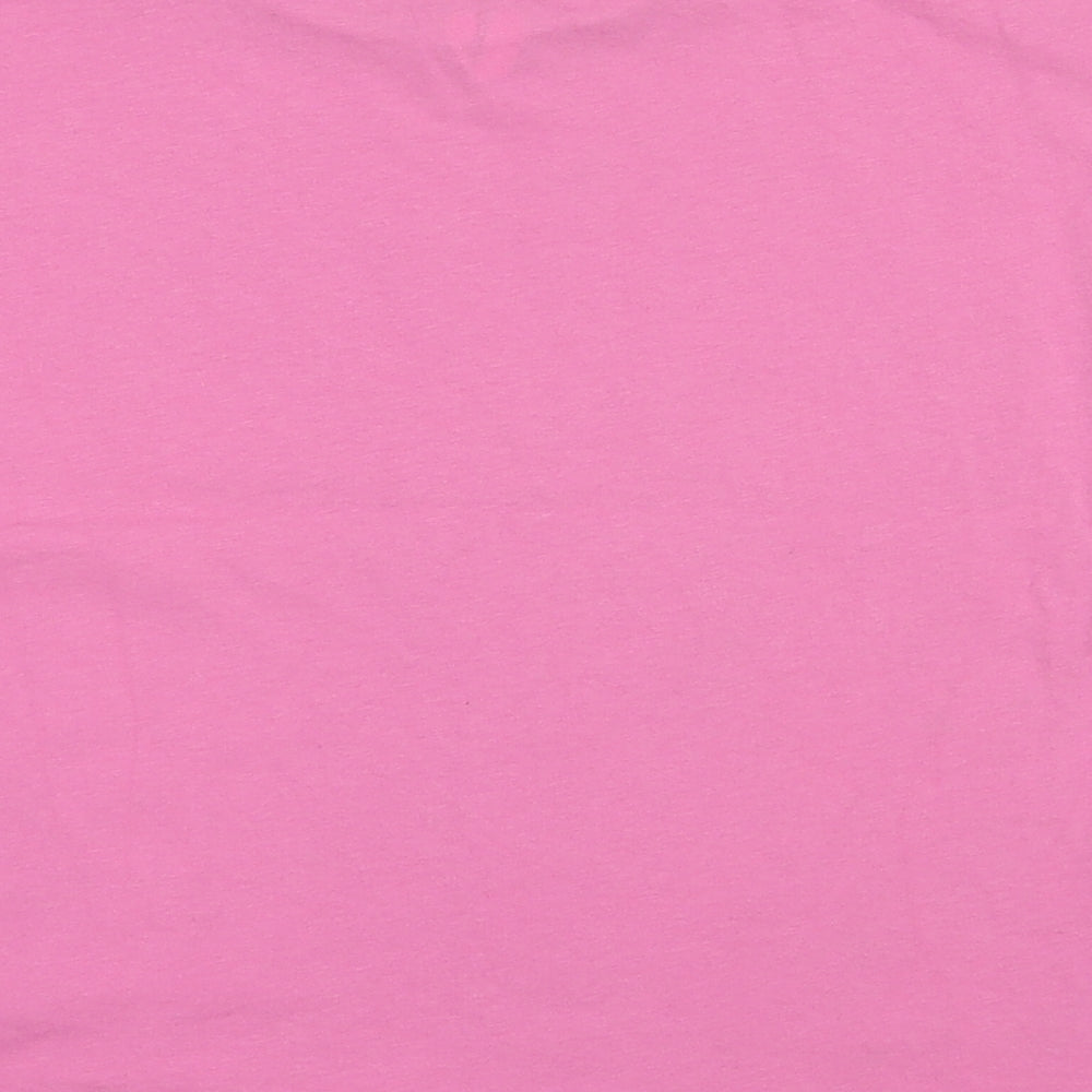 Very Girls Pink Cotton Pullover T-Shirt Size 9 Years Crew Neck Pullover