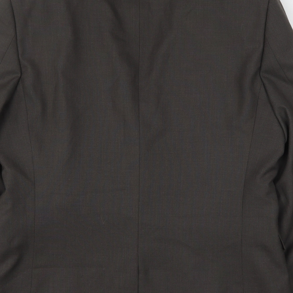 NEXT Mens Brown Polyester Jacket Suit Jacket Size 42