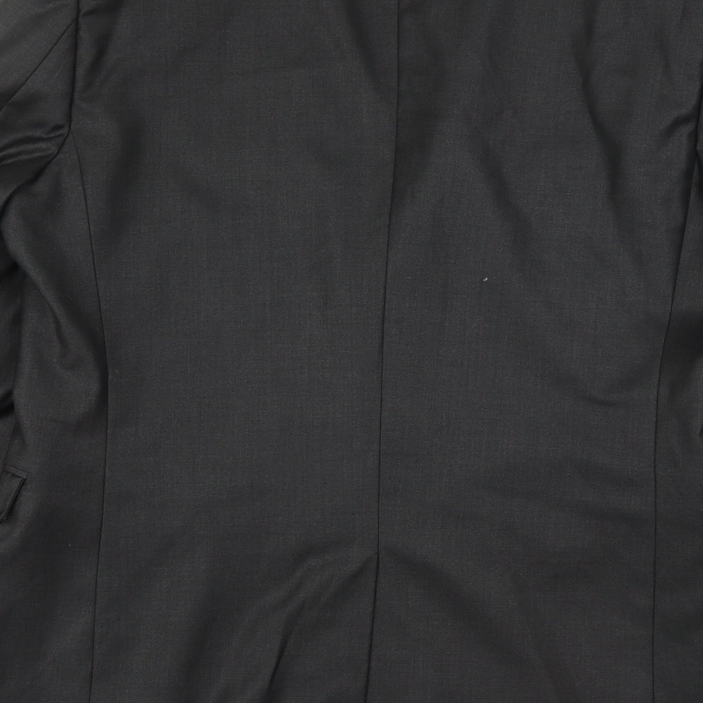 Butler & Webb Mens Grey Polyester Jacket Suit Jacket Size 42