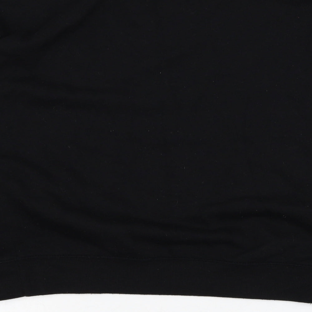 New Look Womens Black Polyester Pullover Sweatshirt Size 10 Pullover