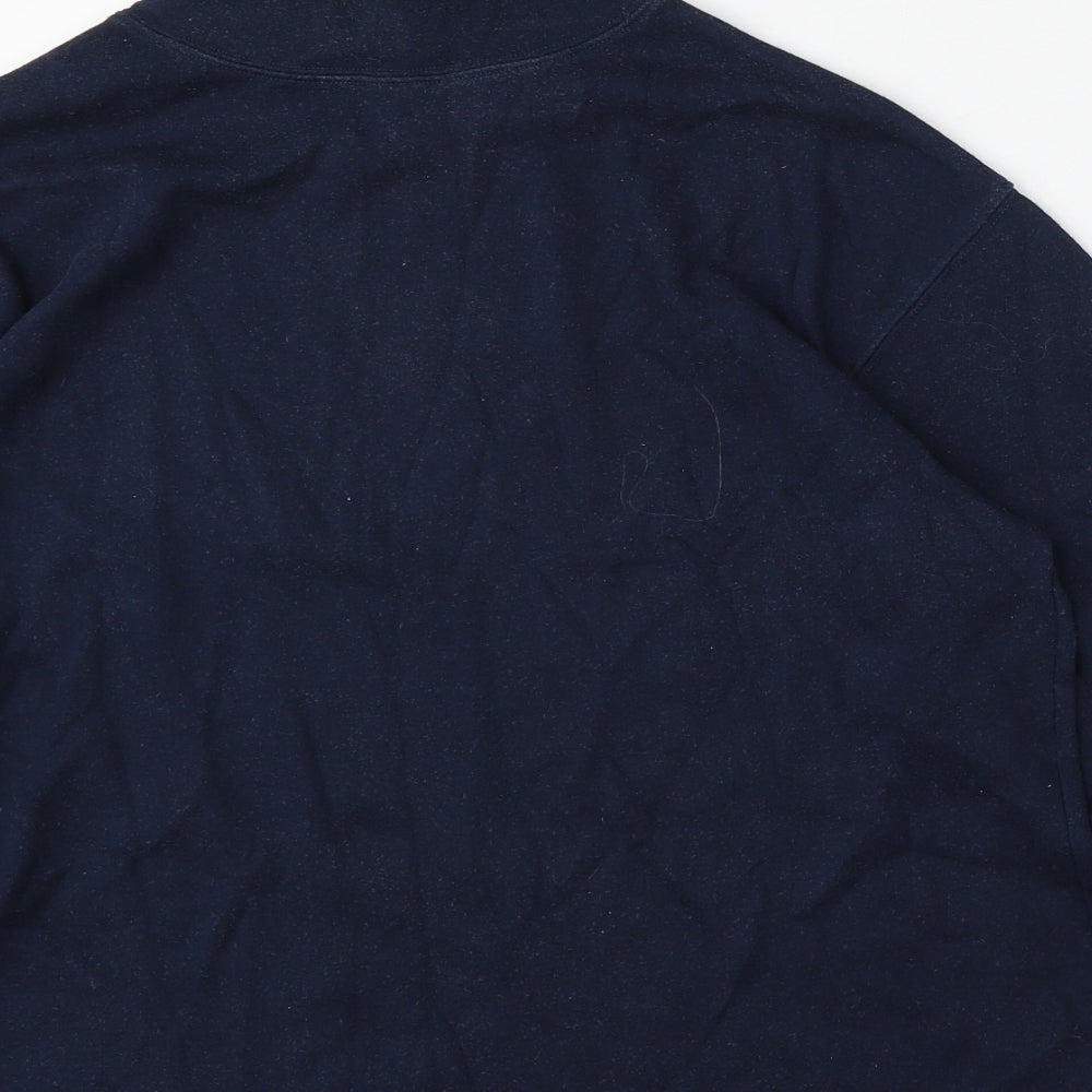 Amy Moore Womens Blue Cotton Pullover Sweatshirt Size M