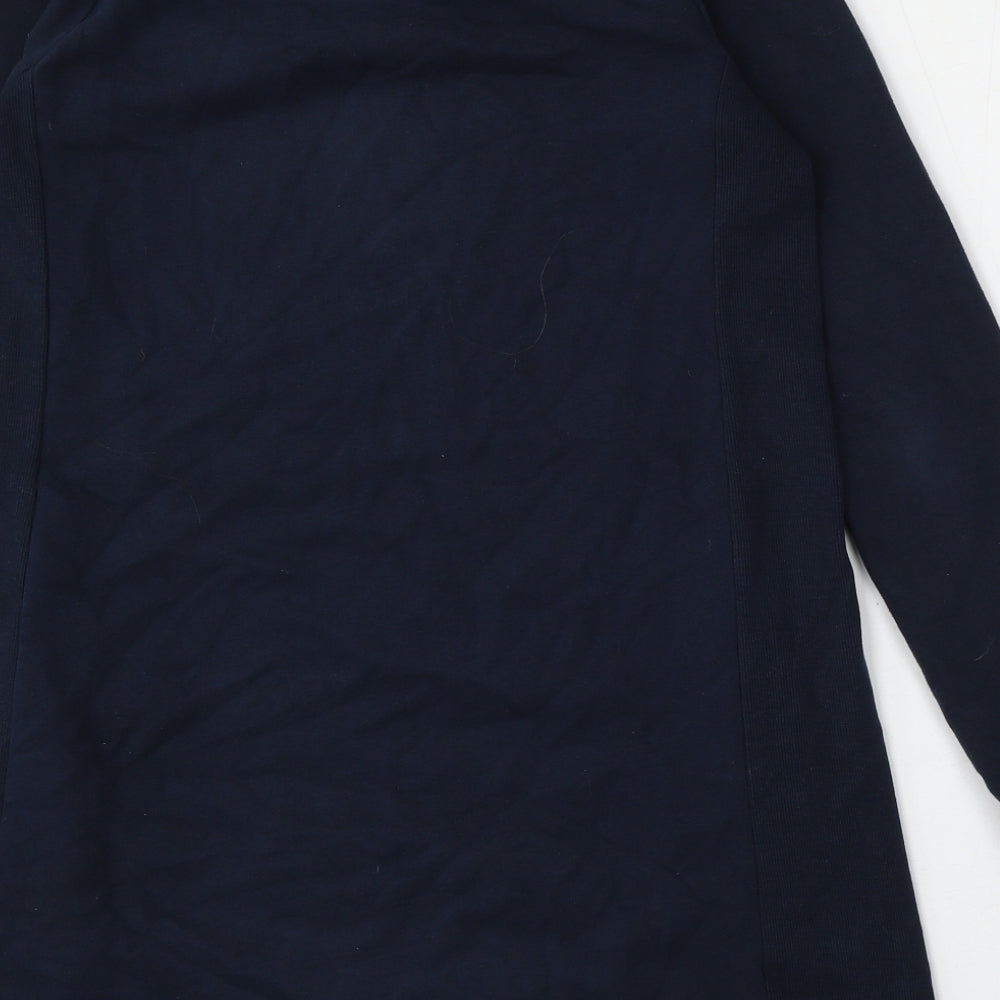 TU Womens Blue Cotton Pullover Sweatshirt Size 8