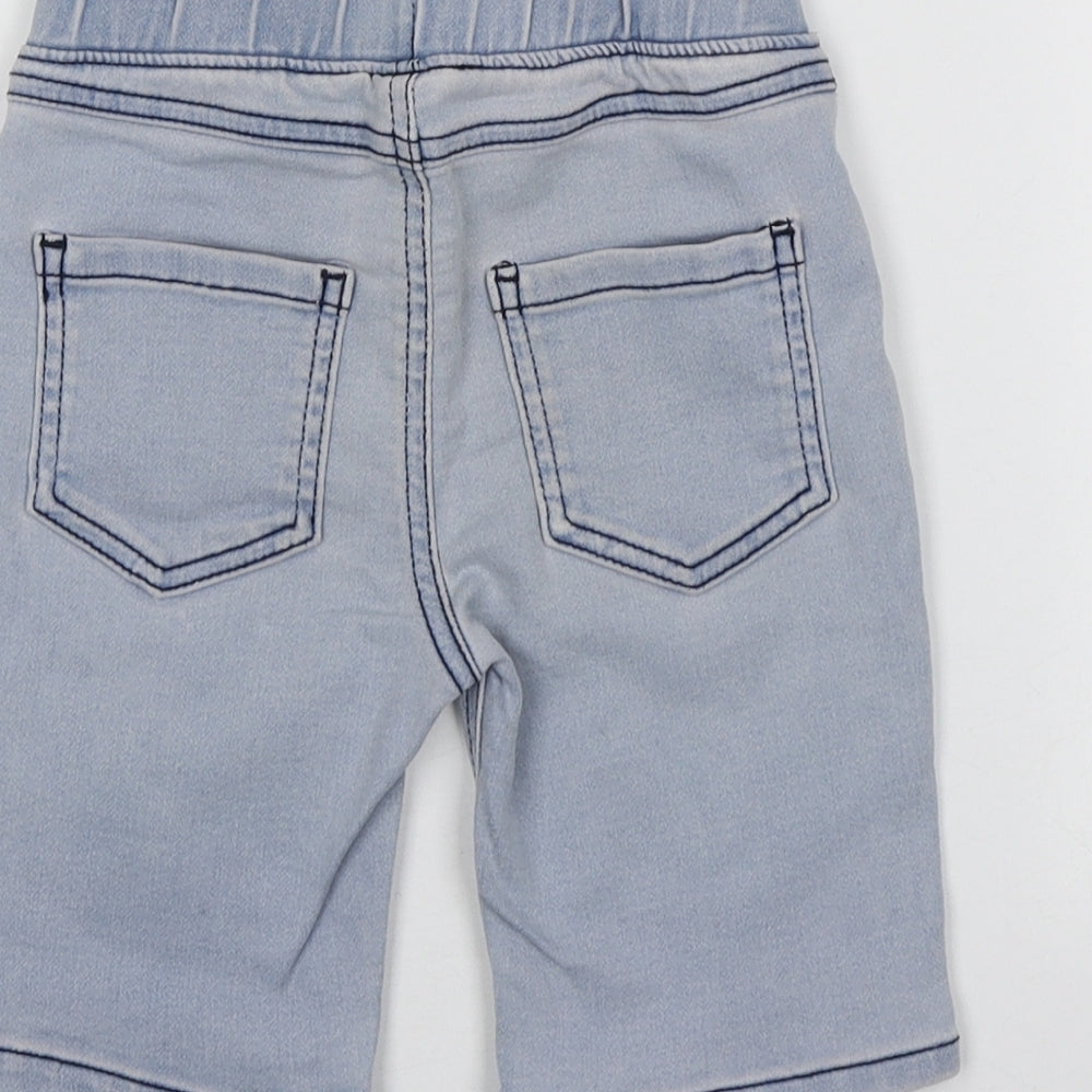 Dunnes Stores Boys Blue Cotton Cargo Jeans Size 12-18 Months