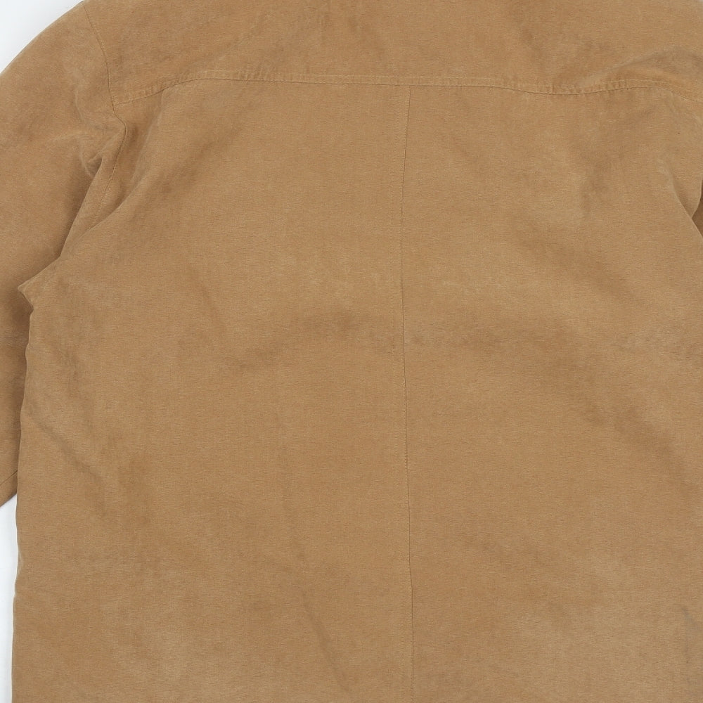 Bonmarché Womens Beige Overcoat Coat Size 12 Button