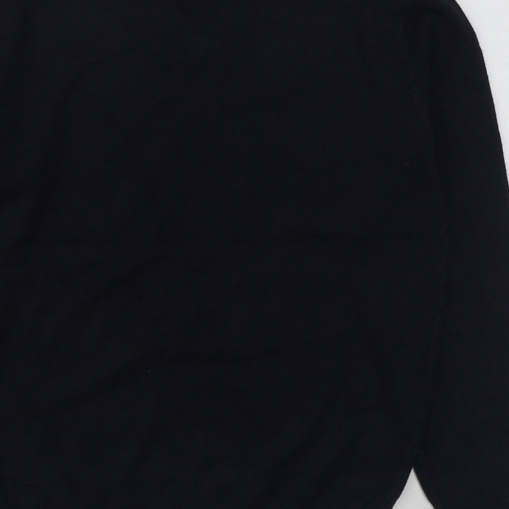 Sandstone & Co Men Mens Blue V-Neck Acrylic Pullover Jumper Size M