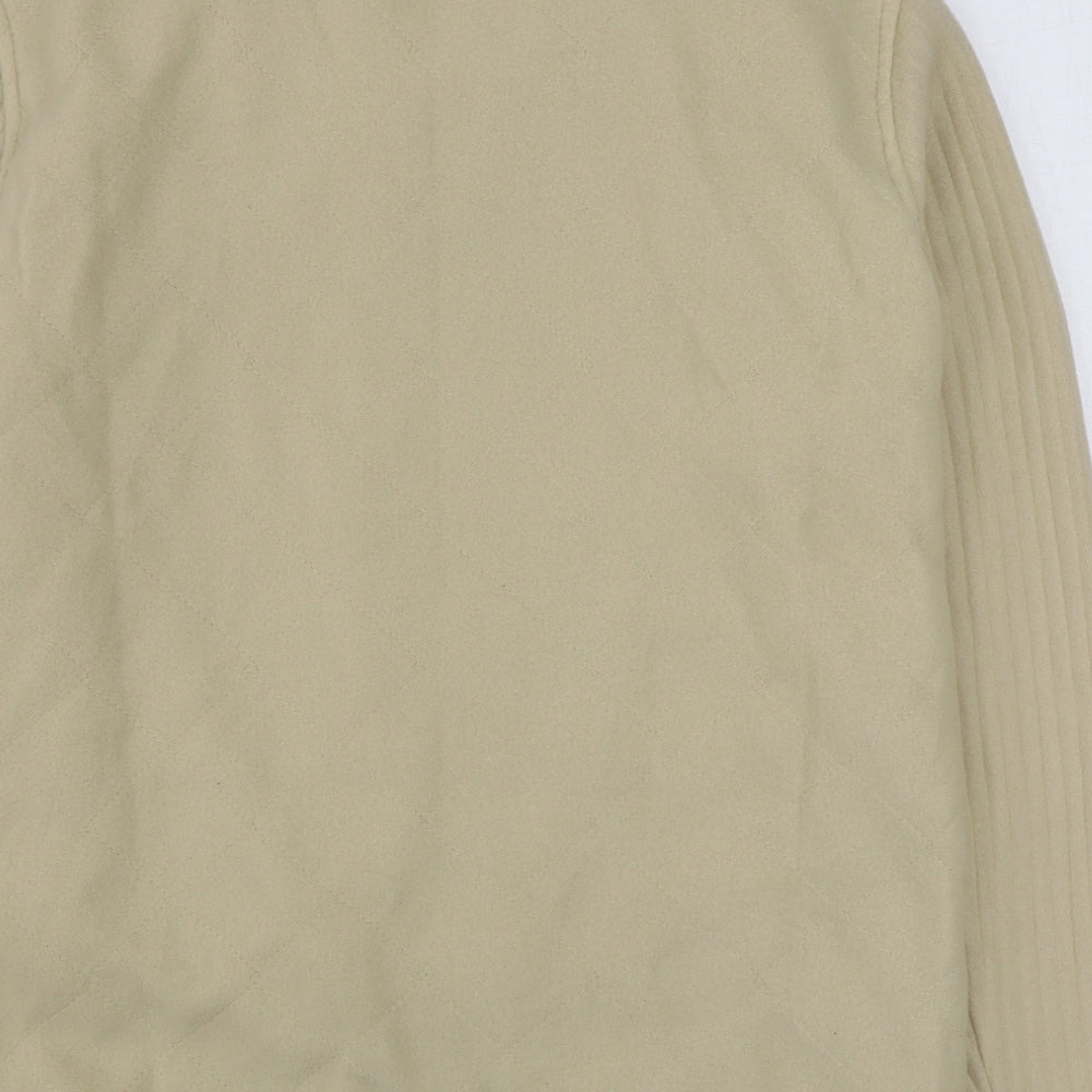 Anne De Lancay Womens Beige Jacket Size M Zip