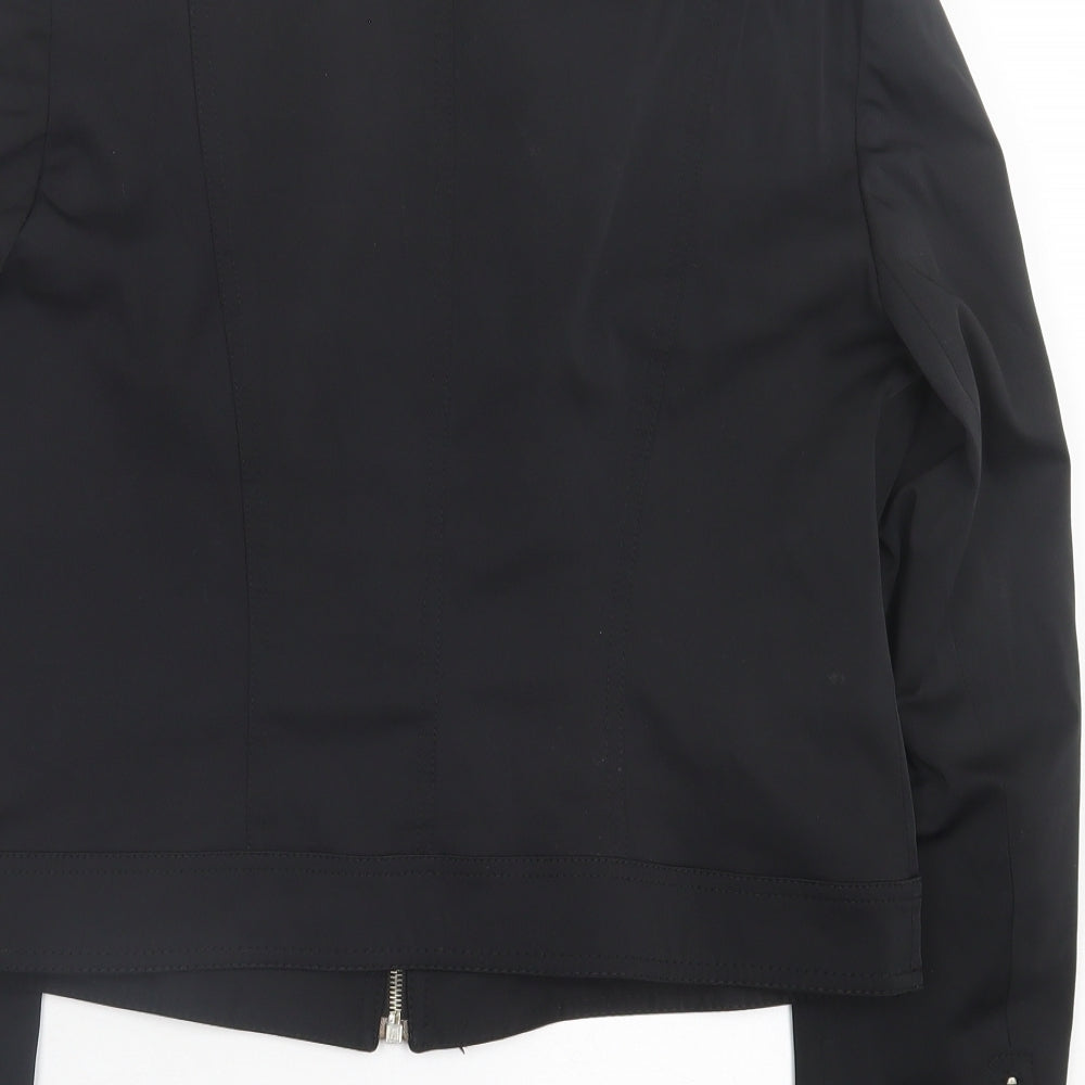 Dorothy Perkins Womens Black Jacket Size 14 Zip
