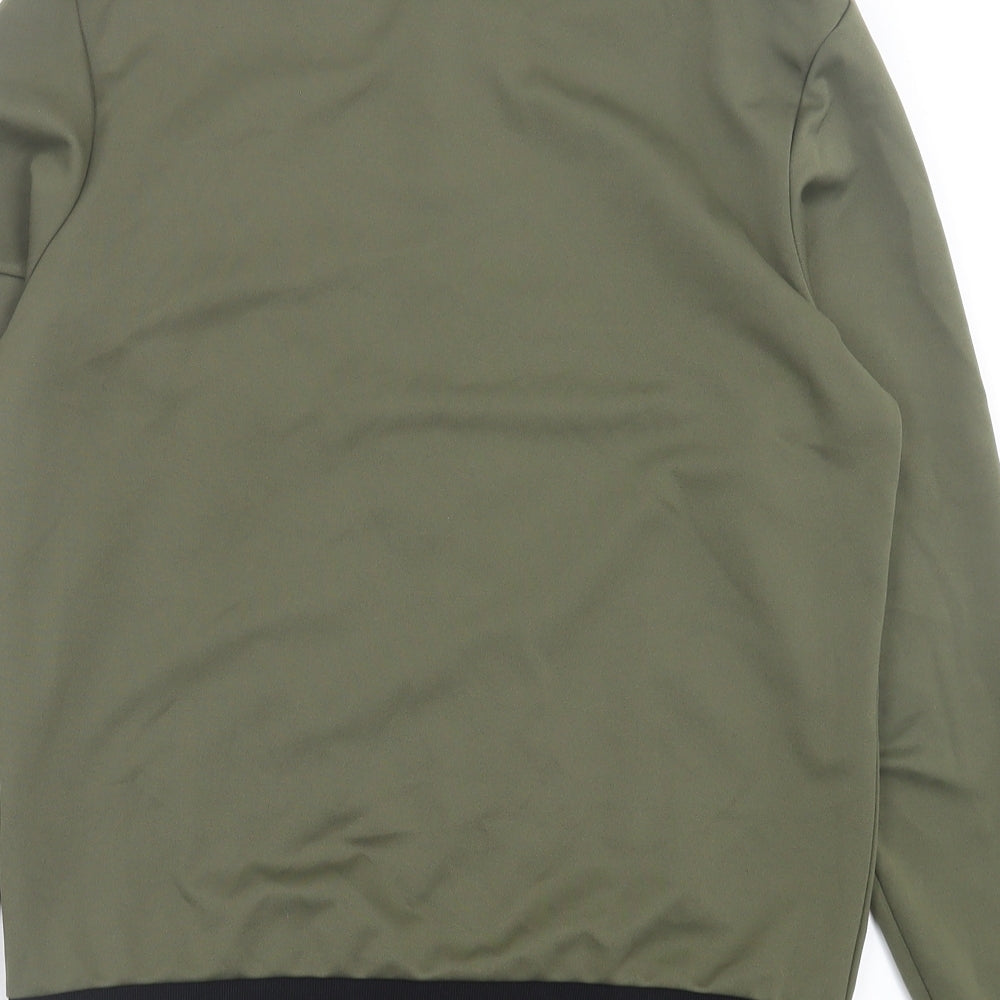 Miss Blush Womens Green Bomber Jacket Jacket Size 10 Zip