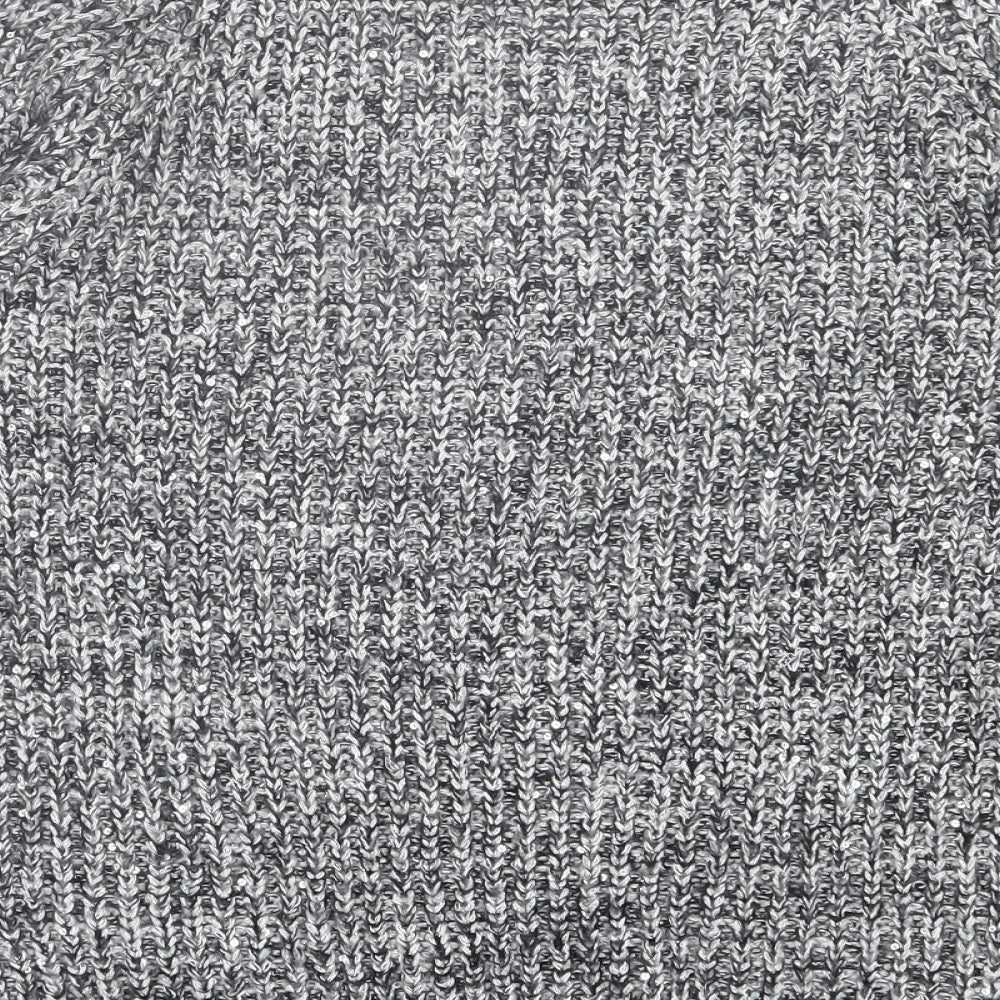 Atmosphere Womens Grey Crew Neck Acrylic Pullover Jumper Size 8