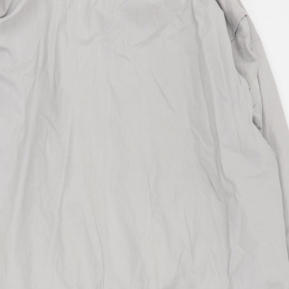 South Bay Mens Grey Pea Coat Coat Size XL Zip
