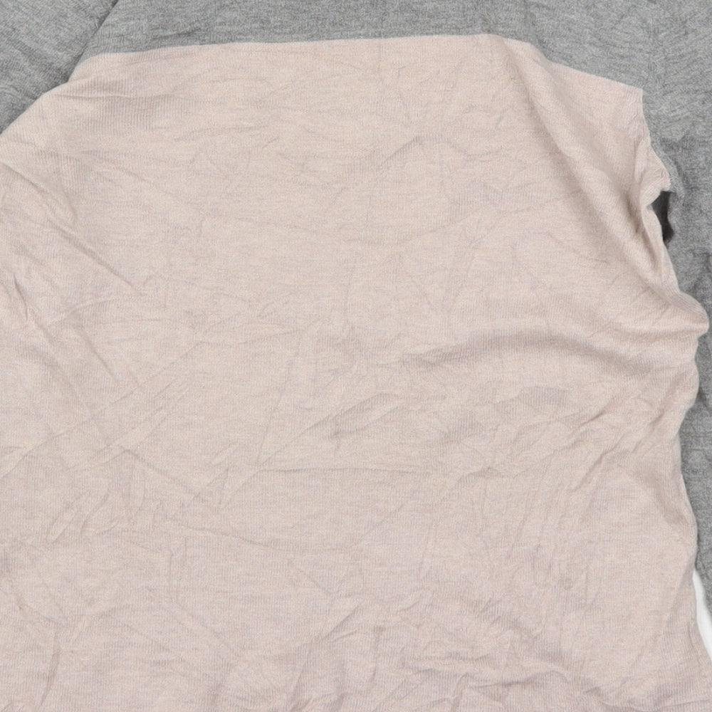 NEXT Womens Multicoloured Round Neck Cotton Pullover Jumper Size 6