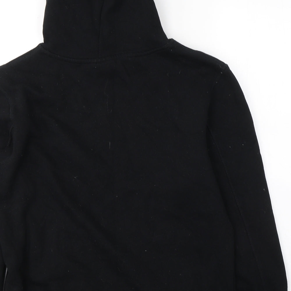 Topshop Womens Black Polyester Pullover Hoodie Size XS Pullover