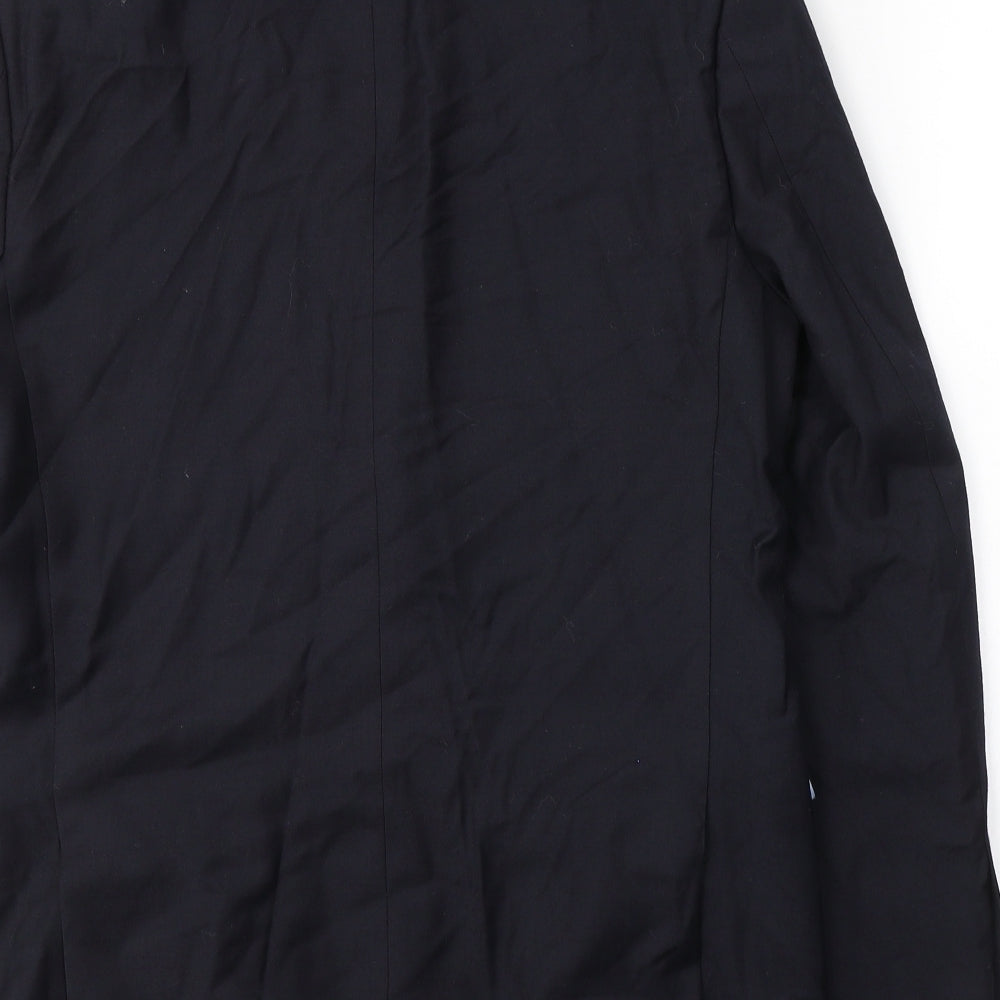 Greenwoods Mens Blue Wool Jacket Suit Jacket Size S
