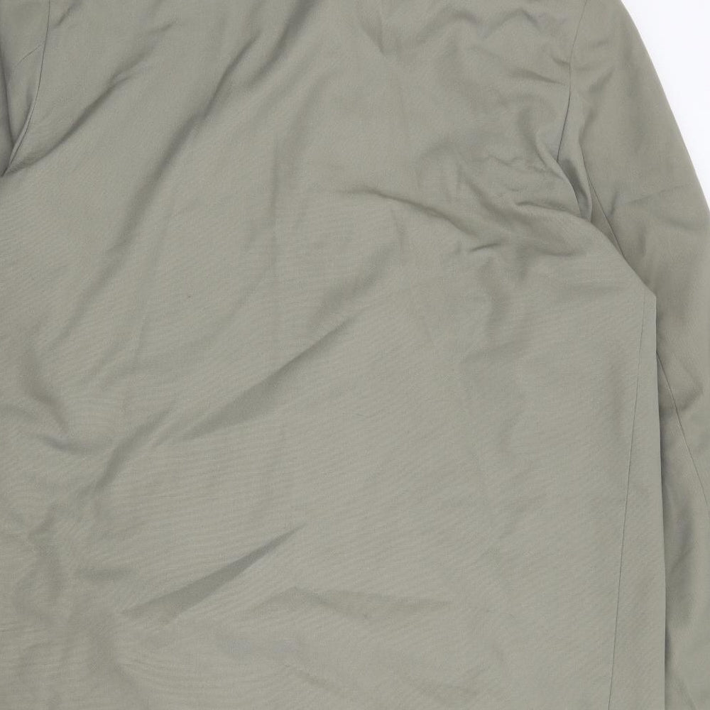 Greenwoods Mens Green Jacket Coat Size L Zip