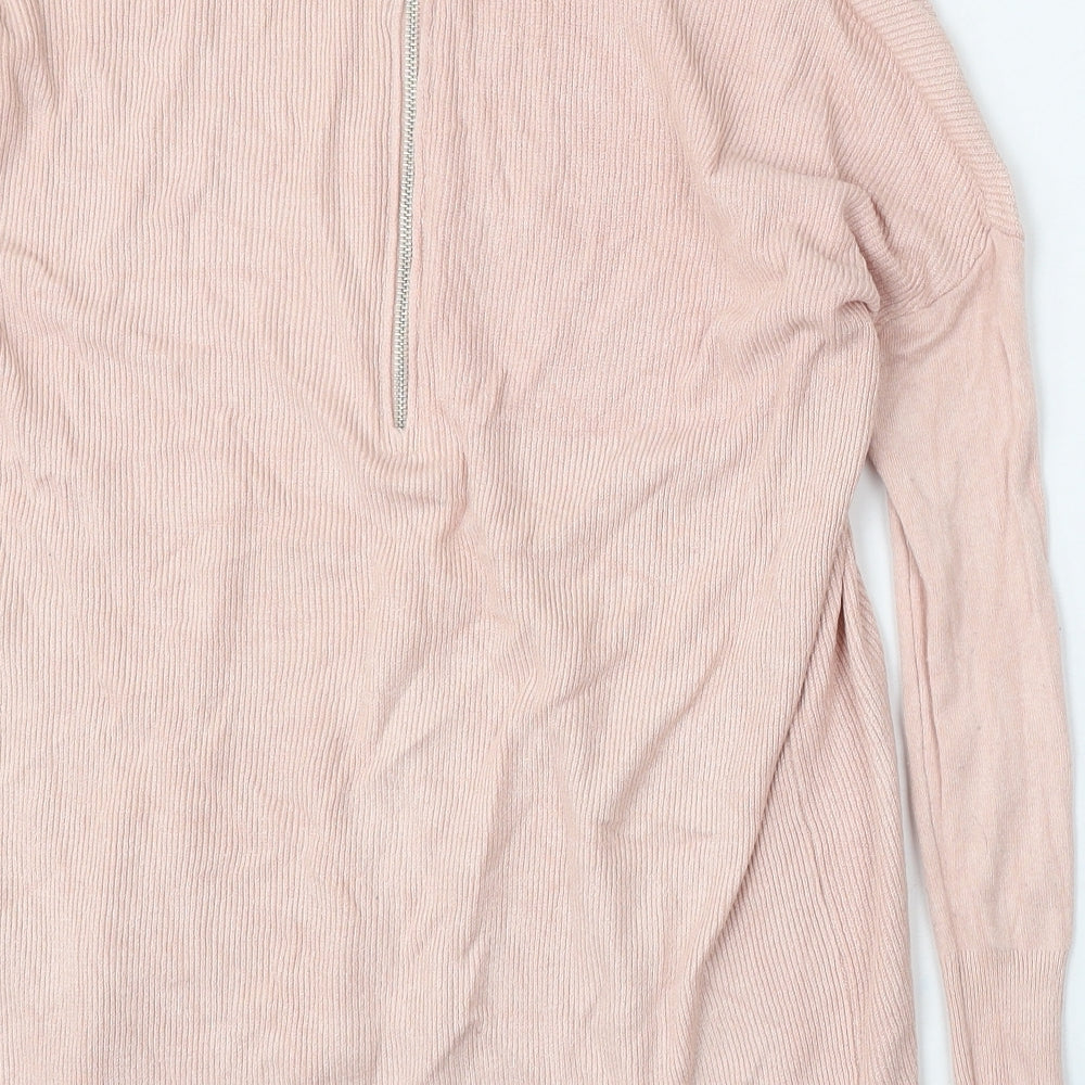 Atmosphere Womens Pink Round Neck Viscose Pullover Jumper Size 6