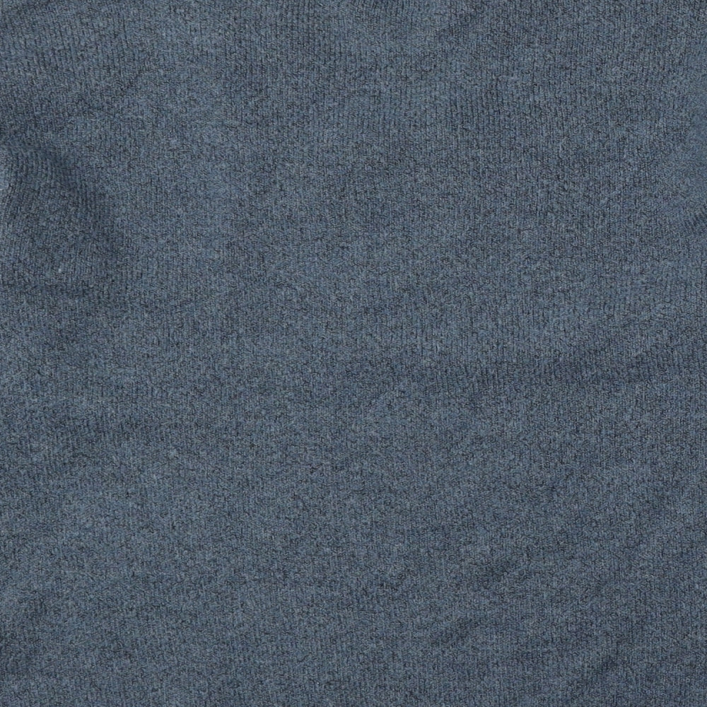 TU Mens Blue V-Neck Acrylic Pullover Jumper Size M