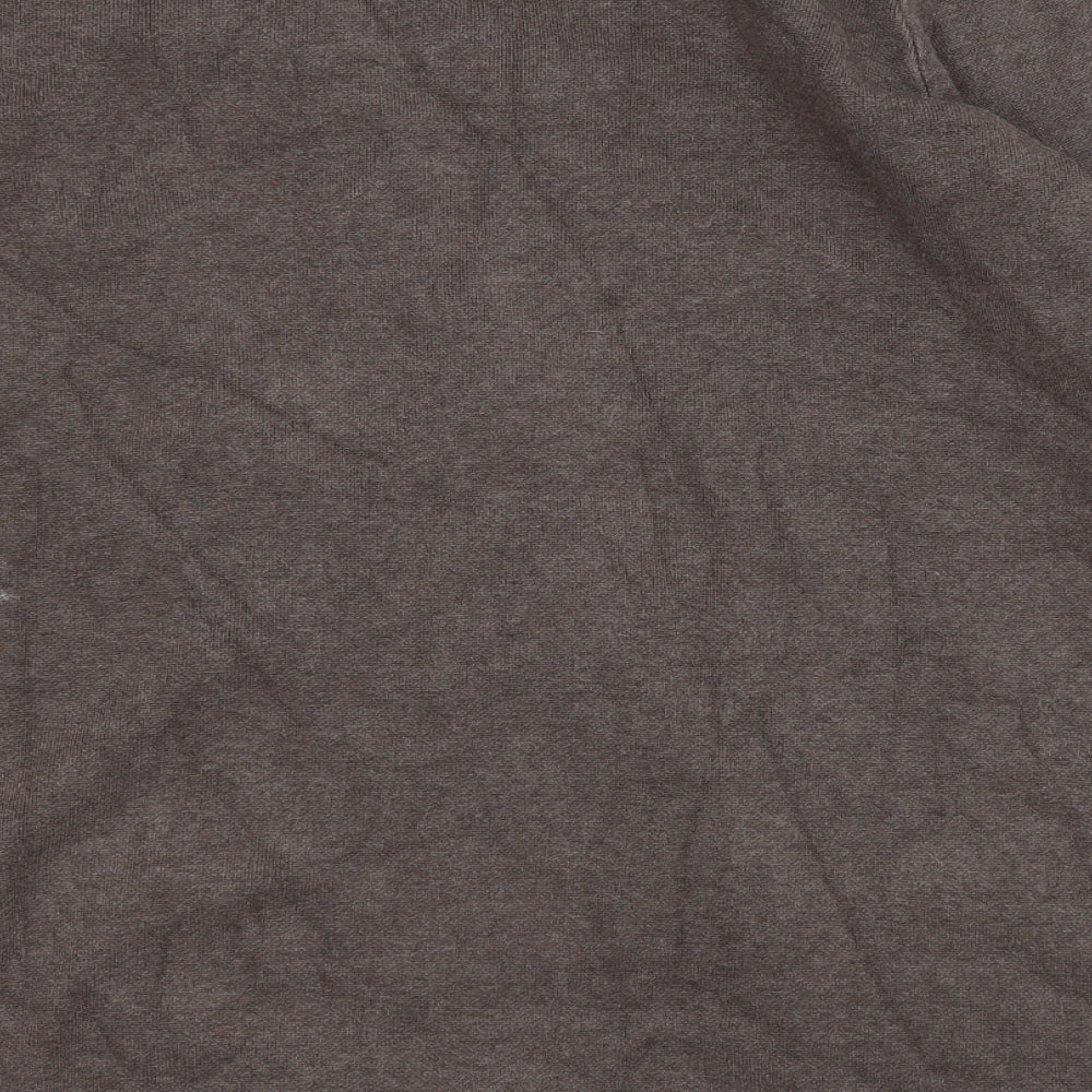 Marble Womens Brown Jacket Coatigan Size 12 Hook & Eye