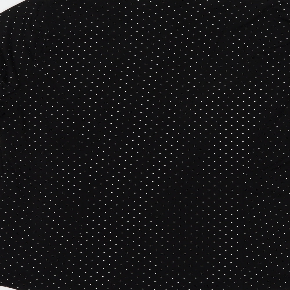 Wallis Womens Black Polyester Kimono Blouse Size M V-Neck